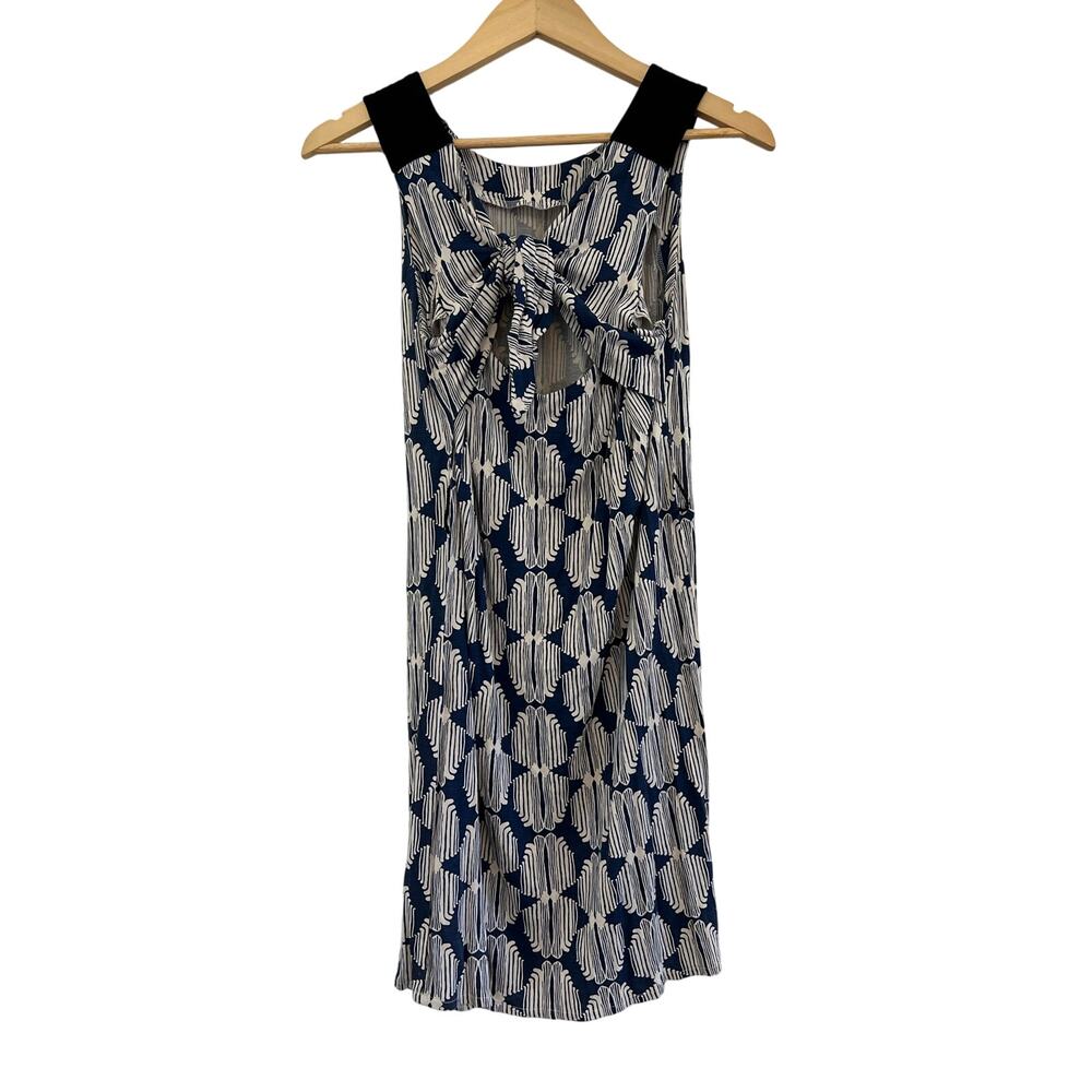 Hoss Intropia Front Tie Cutout Dress Womens XS Boho Coastal Beach Nautical